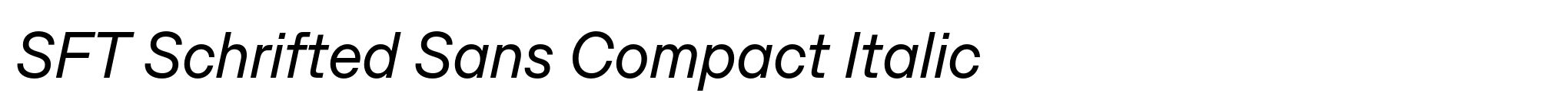 SFT Schrifted Sans Compact Italic image
